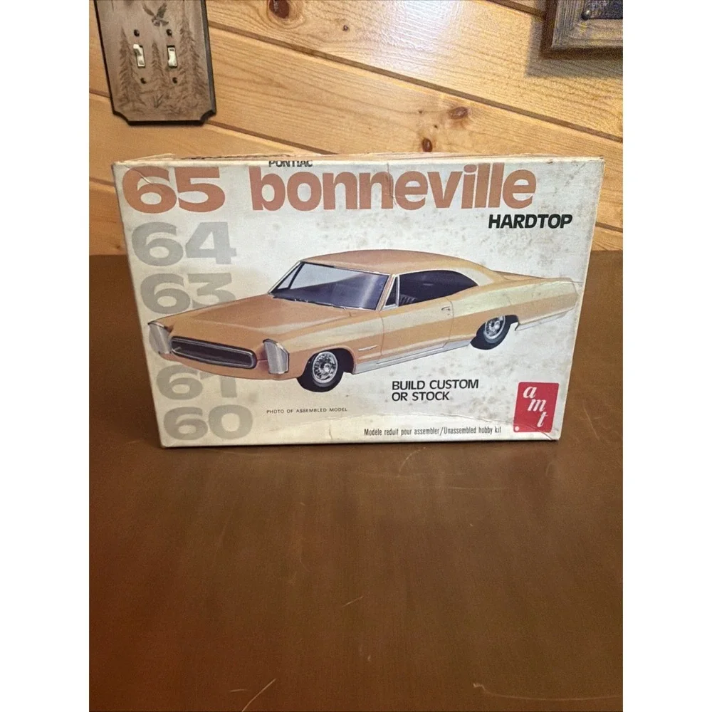 AMT 65 Bonneville Hard Top Model Kit Original Box/Complete/unbuilt/Inst & Decals
